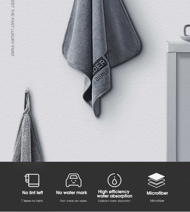 Professional-Grade Car Wash Towel Microfiber Double-Sided Car Wash With Towel Towel Car Cloth Absorbing Water Without Hair Loss Thickened Towel