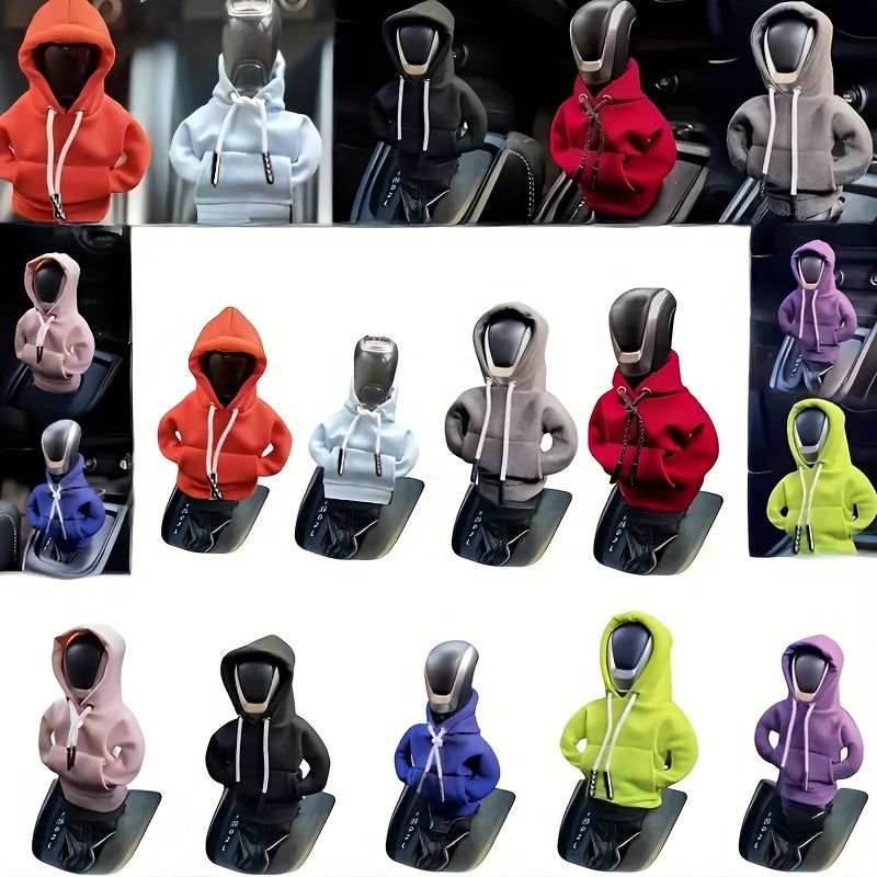 Mini Car Gear Shift Cover Hoodie Car Gear Shift Cover, Interior Accessories Shift Knobs Fashionable Shirt Trim