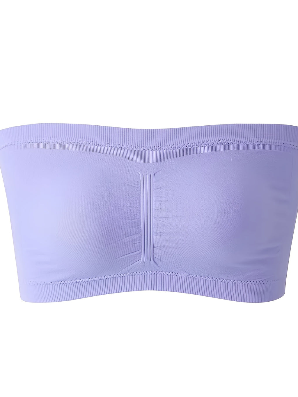 Plus Size Double-Layer Anti-Slip Strapless Bra with Removable Pads - No Underwire Seamless Smoothing High Elasticity Black Camisole Top for Casual Attire, Comfortable Daily Wear, Offshoulder Fashion, Smooth Fabric Finish