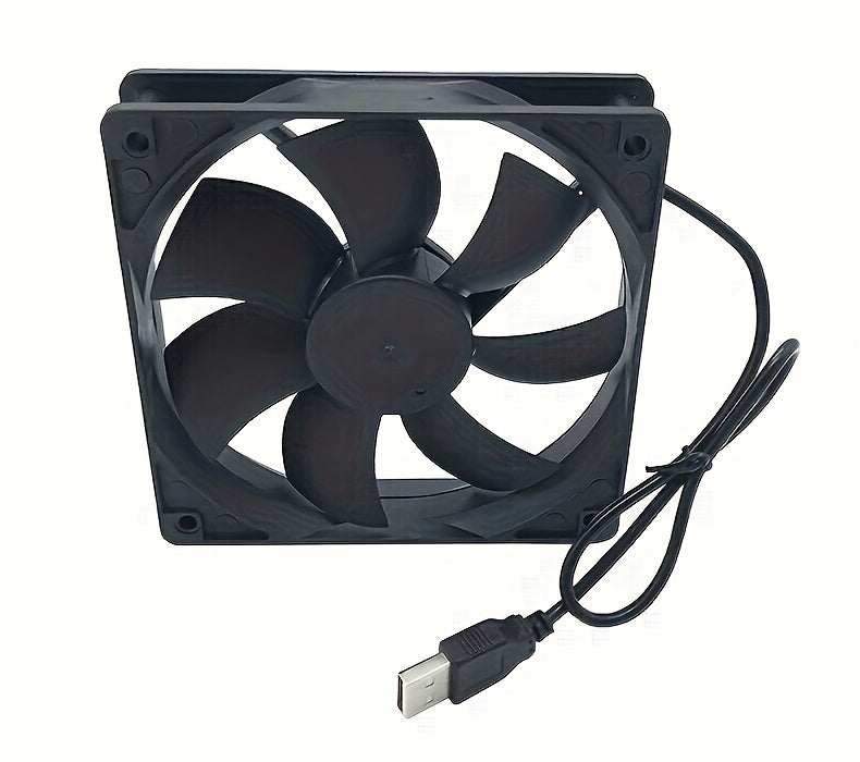 USB Case Fan Router Top Box Cooling Fan 12cm Mute 8CM Cooling Fan 5V Computer Fan
