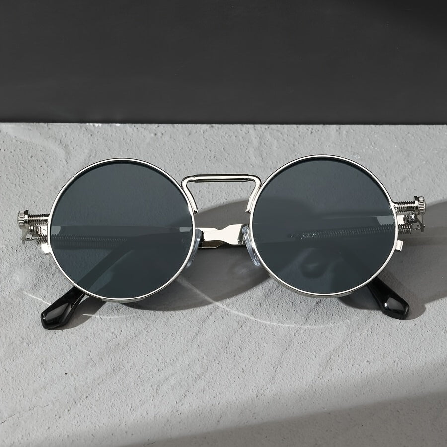 ENSAEJOE, 1pc Men's Round Frame Fashion Glasses