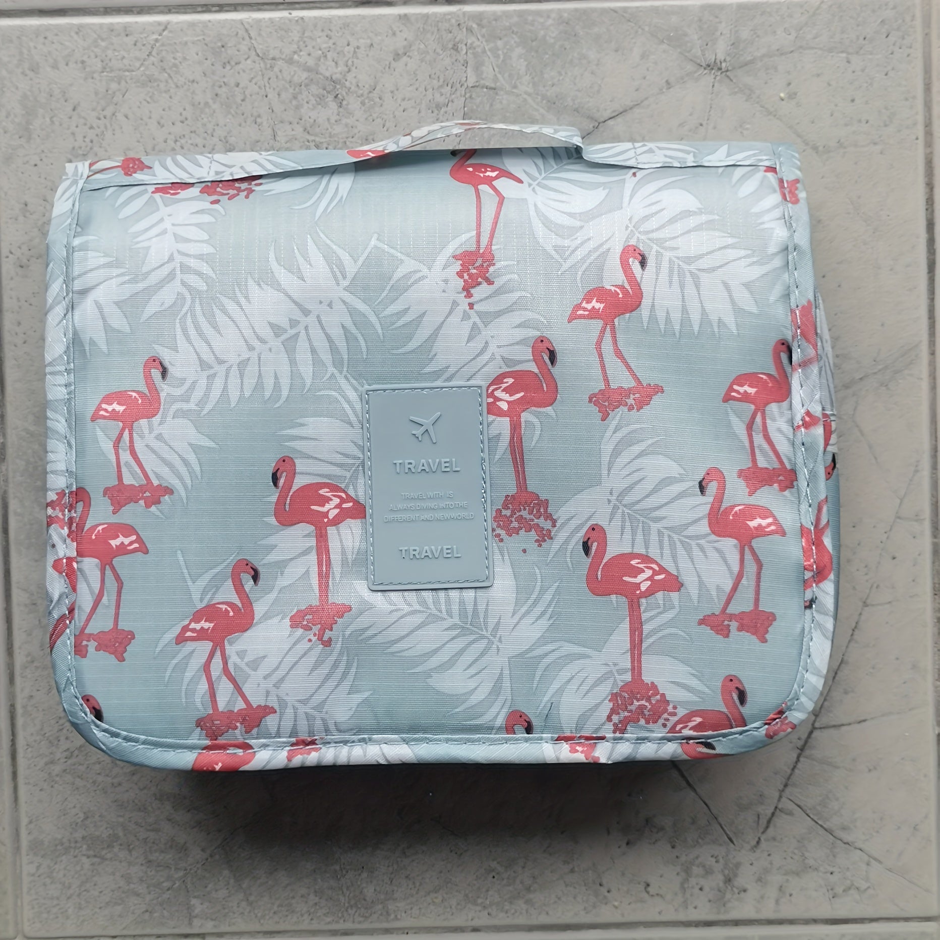 Large Capacity Travel Toiletry Bag with Hanging Hook - Durable Oxford Fabric, Multi-Compartment Organizer for Cosmetics, Makeup, and Toiletries - Ideal for Vacation and Daily Use, Makeup Travel Bag