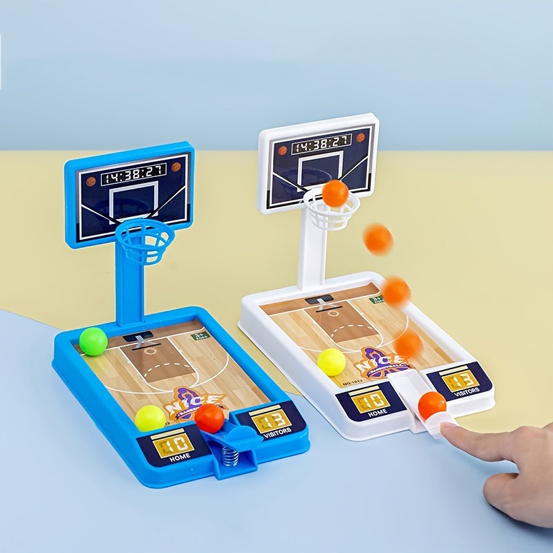 Mini Tabletop Shooting Device, Finger Catapult Basketball Machine, Parent-child Interactive Toy, Children's Birthday Gift, Kids Gift, Train Focus Ability, Simulated Basketball Court Decoration
