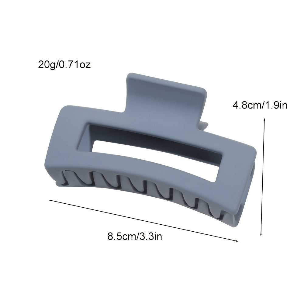 4pcs Strong Hold Hair Claw for Women - Medium Rectangle Clip with Non-Slip Grip for Thick and Thin Hair - Cute and Stylish Jaw Clip for Hair Styling Accessories