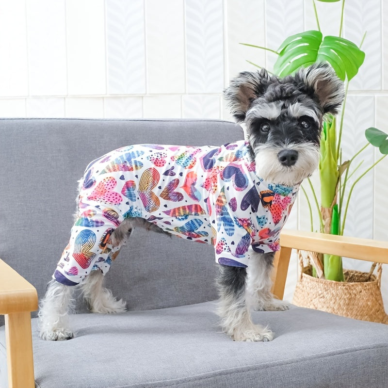 Cute Pet Pajamas for Small and Medium Dogs and Cats - Soft and Comfortable Jumpsuit for Your Furry Friend