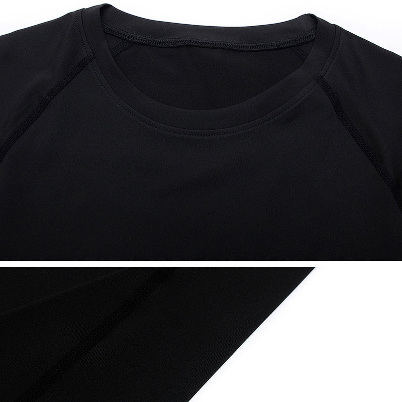 Quick-Drying Men's Base Layer Top for Outdoor Training - High Stretch & Breathable