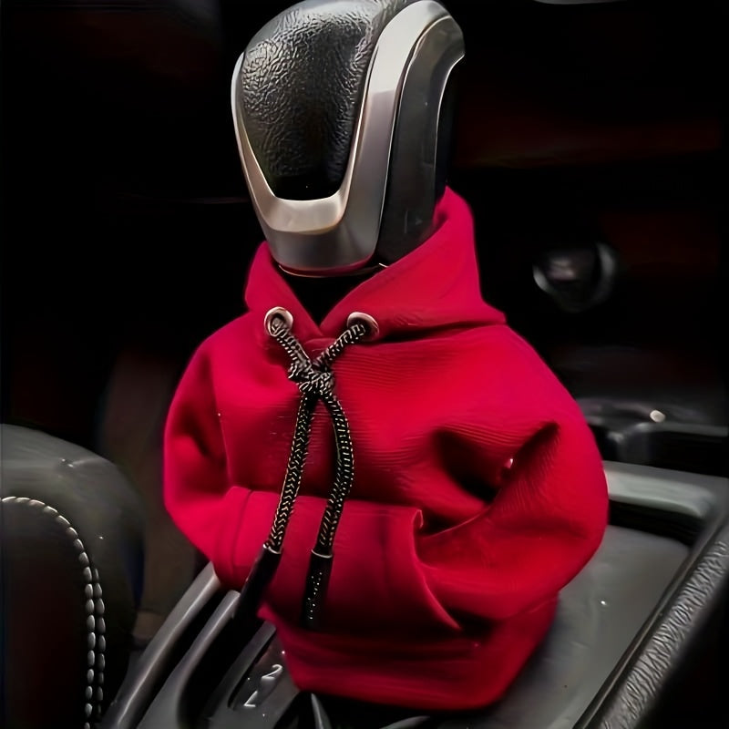 Mini Car Gear Shift Cover Hoodie Car Gear Shift Cover, Interior Accessories Shift Knobs Fashionable Shirt Trim