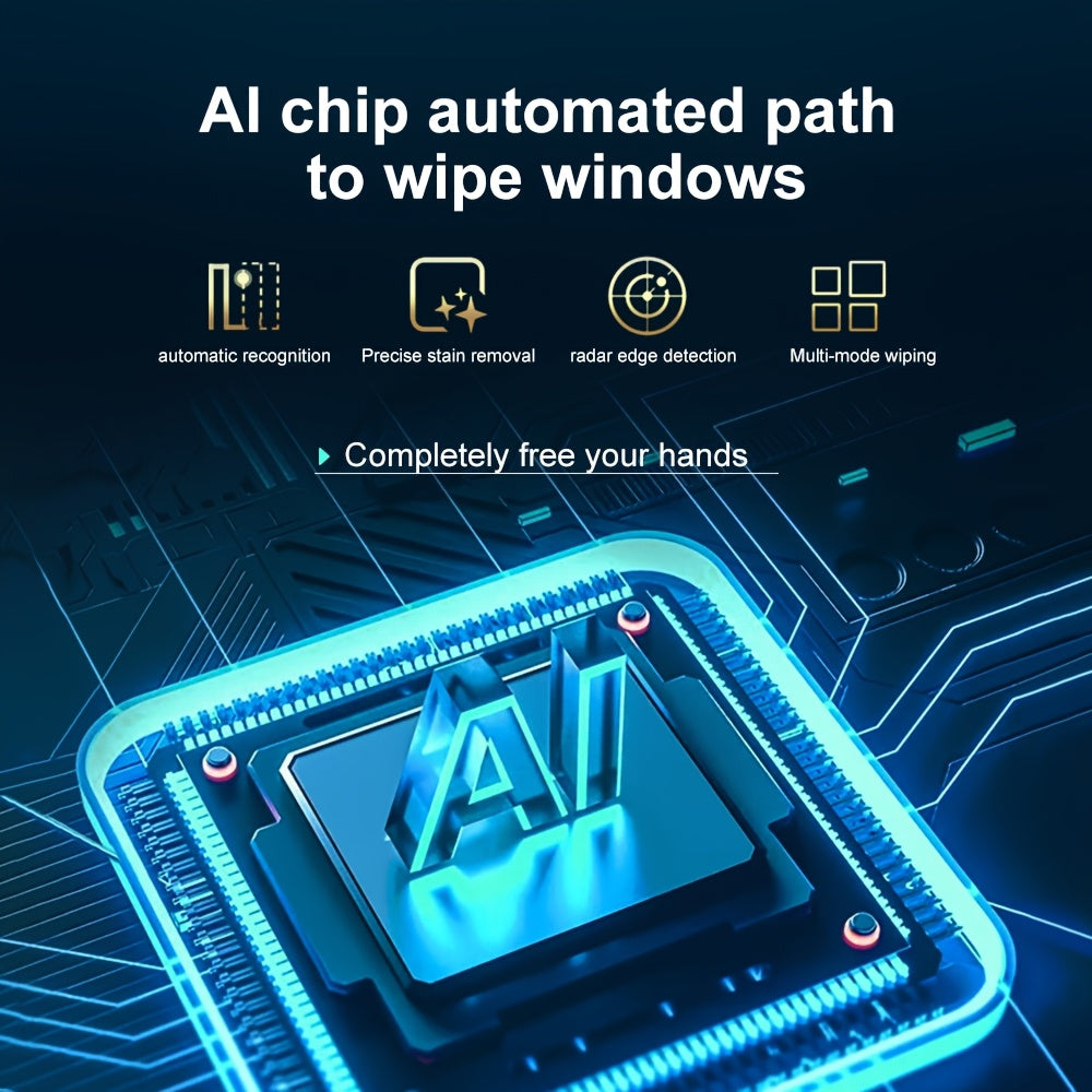 An Intelligent Window Cleaning Robot, Fully Automatic Glass Cleaning Machine, PURUIKAI Automatic Window Cleaning Machine Glass Cleaning Robot, Remote Control Electrically Planned Window Cleaning Artifact HCR-21.