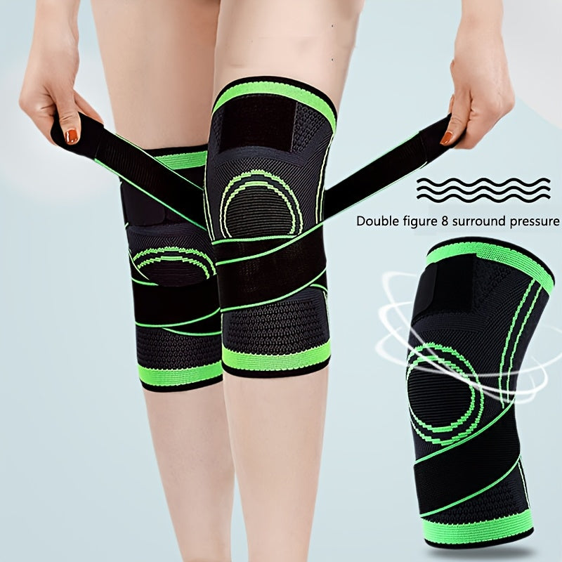 1pc Strap Knee Protector Sports Knee Support Adjustable Compression Breathable Joint Protection Sports Knee Protector Strap Compression Basketball Running, Knee Compression with Gel