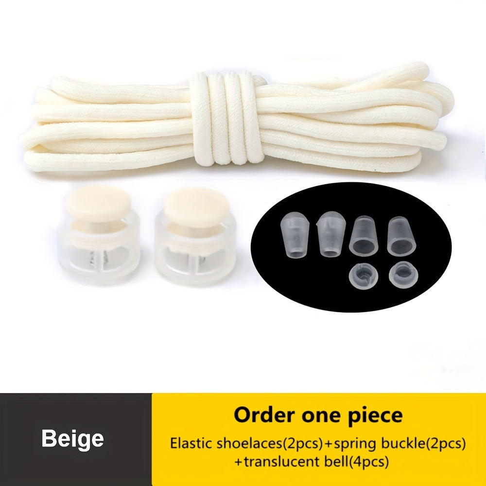 [Elastic Spandex Shoelaces] 1 Pair of Elastic Spandex Shoelaces - Universal Adult 100cm Length, Lazy Tie-Free Suitable for Sneakers