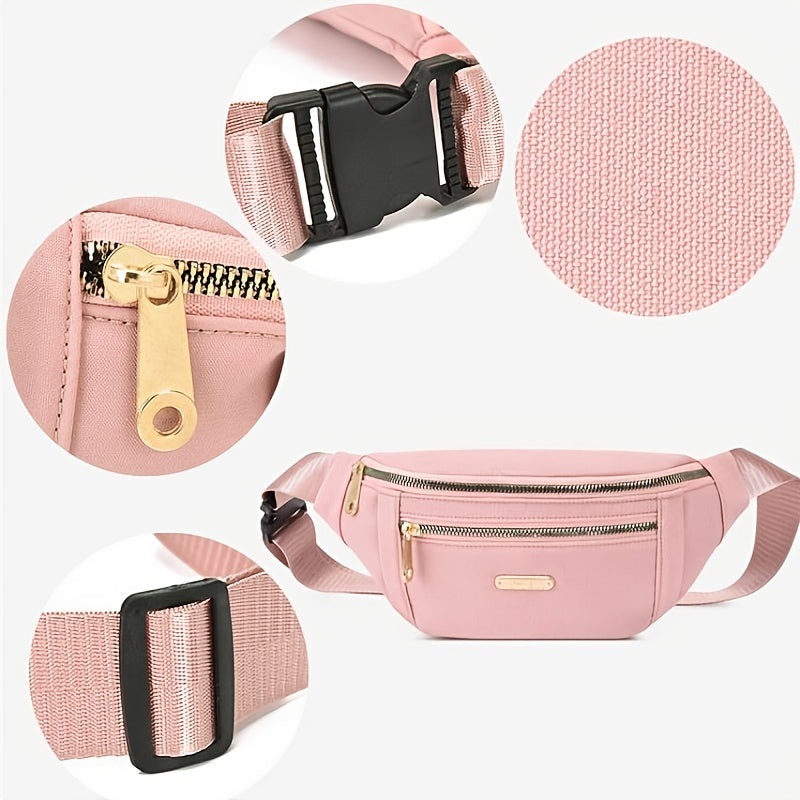 Waist Bags belt bag Women Oxford Leisure Color Hip Bum Bag Shoulder Crossbody Chest Bags Handbags All-match Messenger Belt Bag