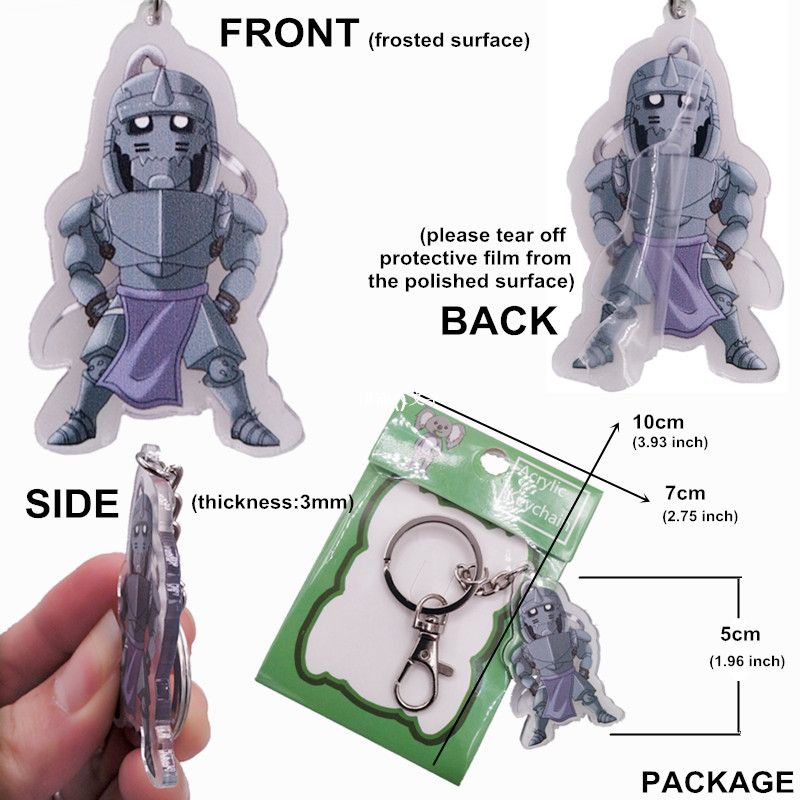 Double the Fun: Anime Figure Acrylic Keychains!