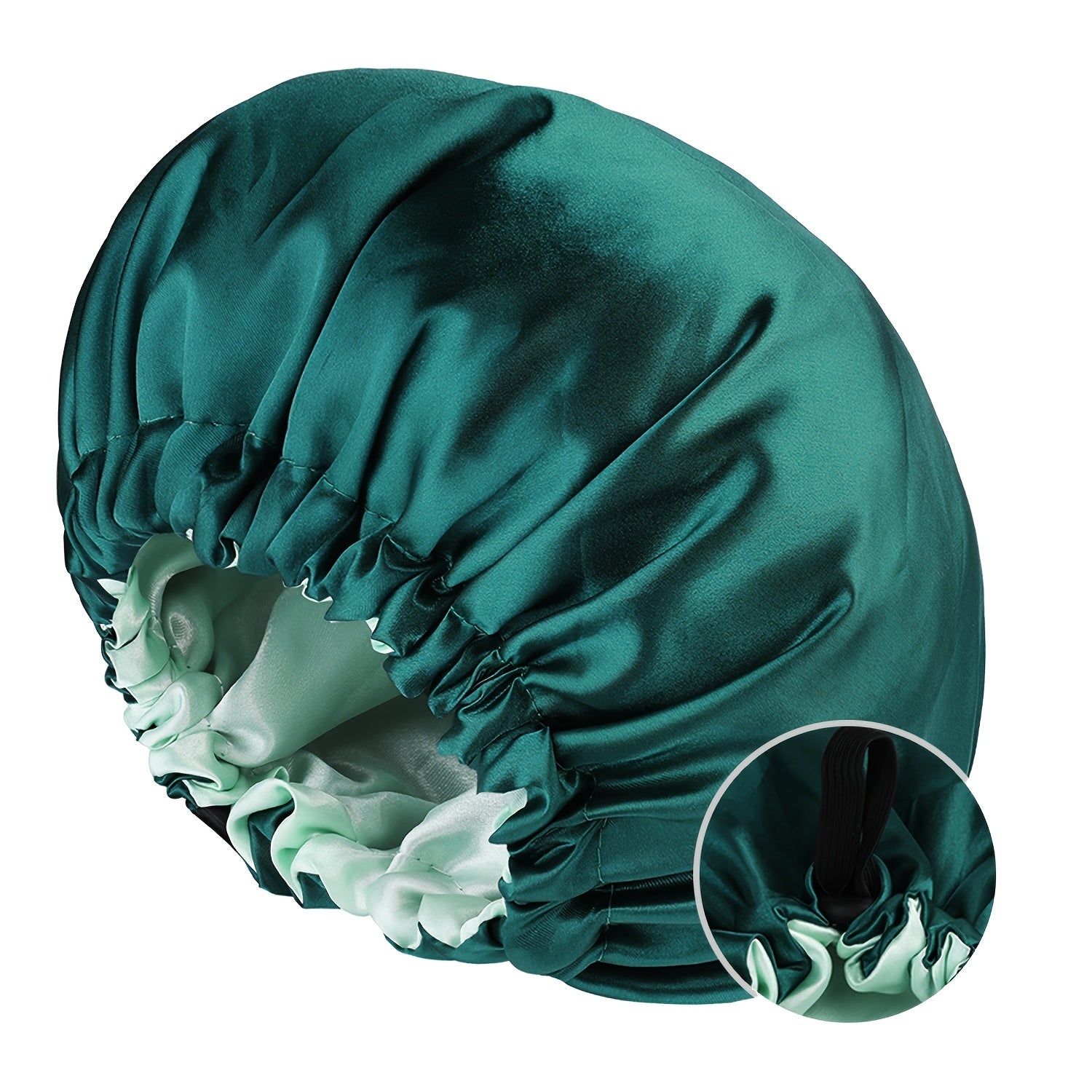 Satin Bonnet For Sleeping Adjustable Bonnet For Curly Hair Bonnets Double Layer Large Satin Lined Sleep Cap For Women