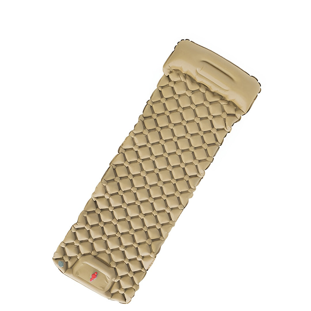 WESTTUNE Ultralight Air Cushion Sleeping Pad - Rectangular, Nylon, Foldable Camping Mattress with Built-in Air Pump, Ideal for Hiking and Outdoor Adventures, Camping Gear | Foldable Sleeping Pad | Durable Sleeping Pad