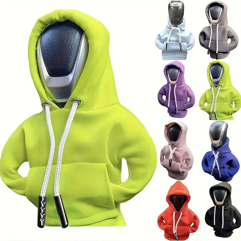 Mini Car Gear Shift Cover Hoodie Car Gear Shift Cover, Interior Accessories Shift Knobs Fashionable Shirt Trim