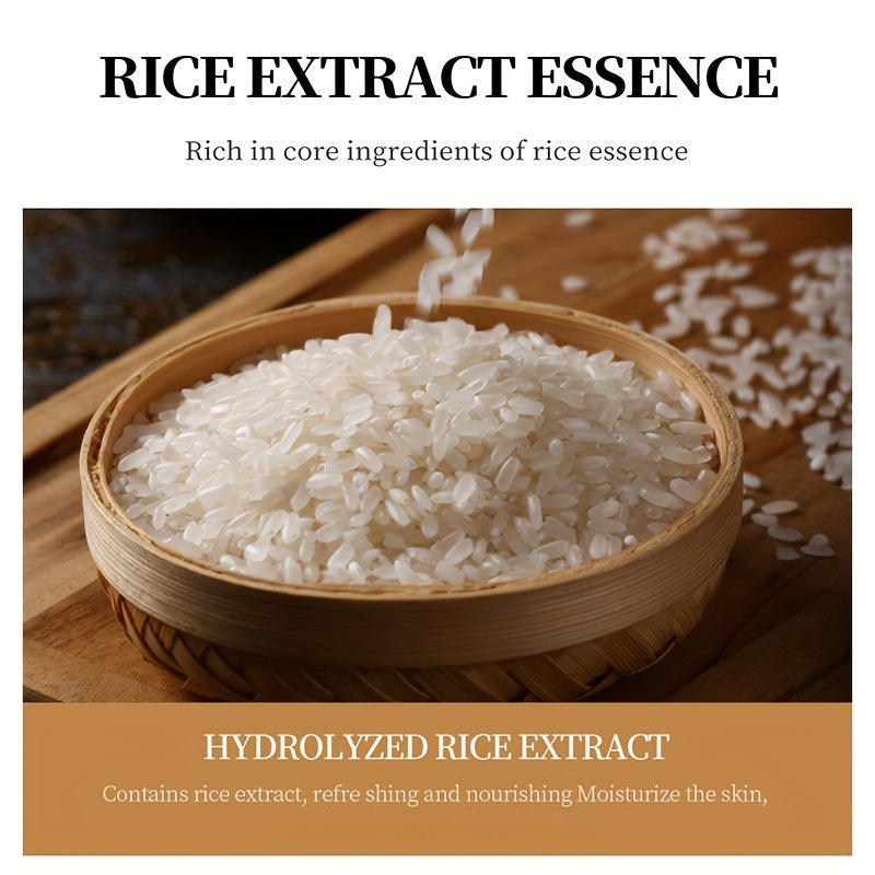 Rice Sleeping Mask for Hydration And Moisture, Firms And Nourishes Facial Skin, No Rinse Needed, Easy to Apply, Suitable for Women'S Skincare, Freeze Mask, Travel-Friendly Packaging.