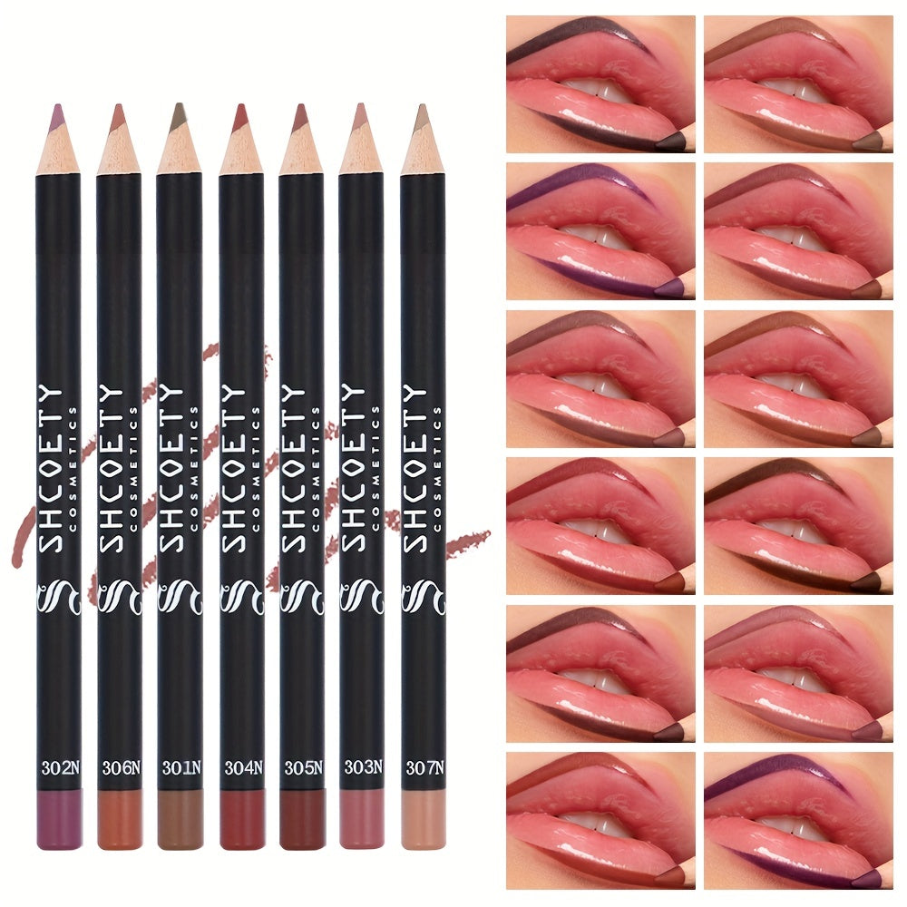 12-color Waterproof Matte Lip Liner, Long-lasting, Non-fading, Non-stick Cup, Not Easy To Take Off Makeup, Valentine's Day Gifts