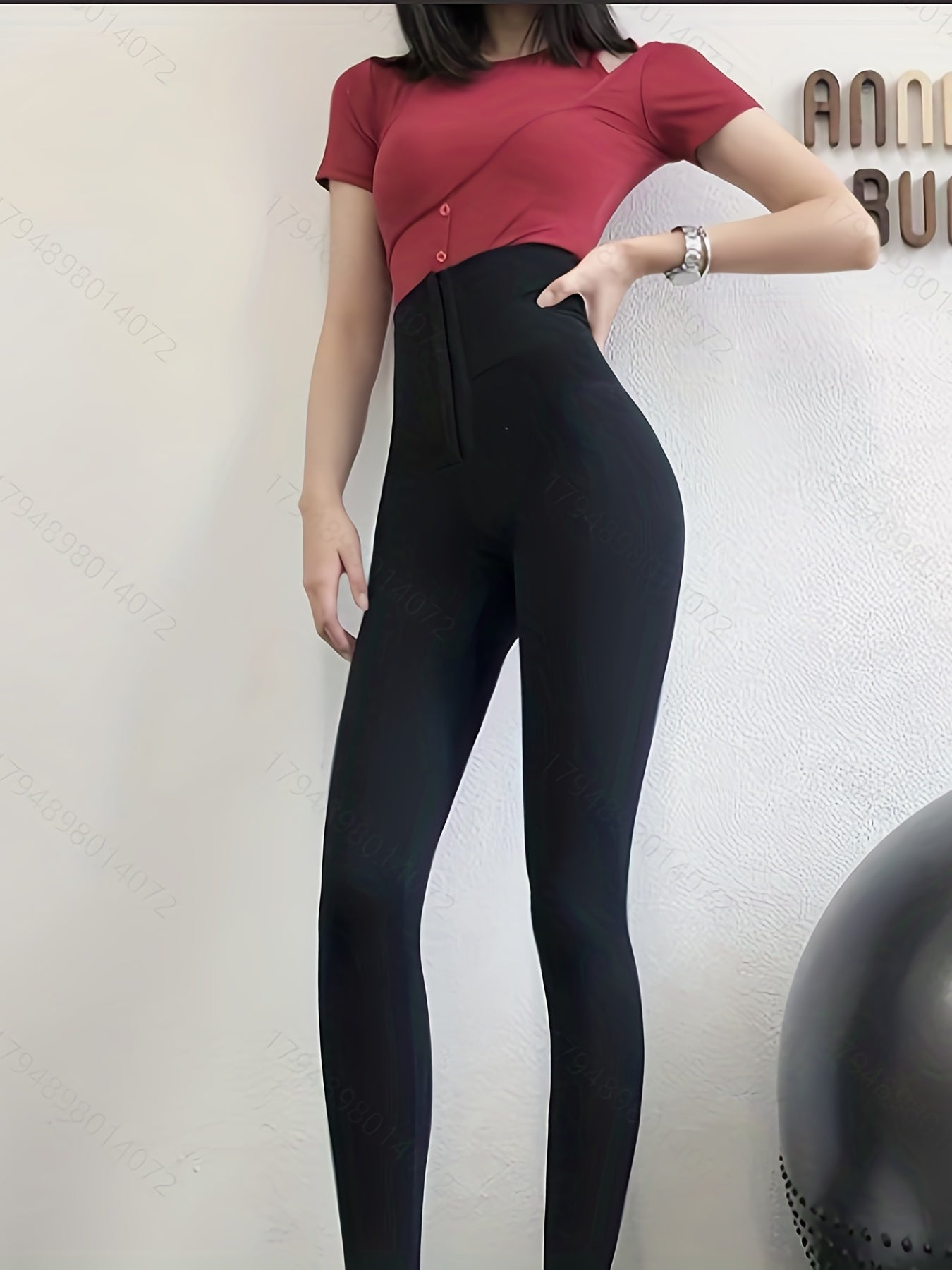 Women's Tummy Control Leggings - Quick Dry, Butt Lifting, Body Shaping Activewear Pants Wide Waistband