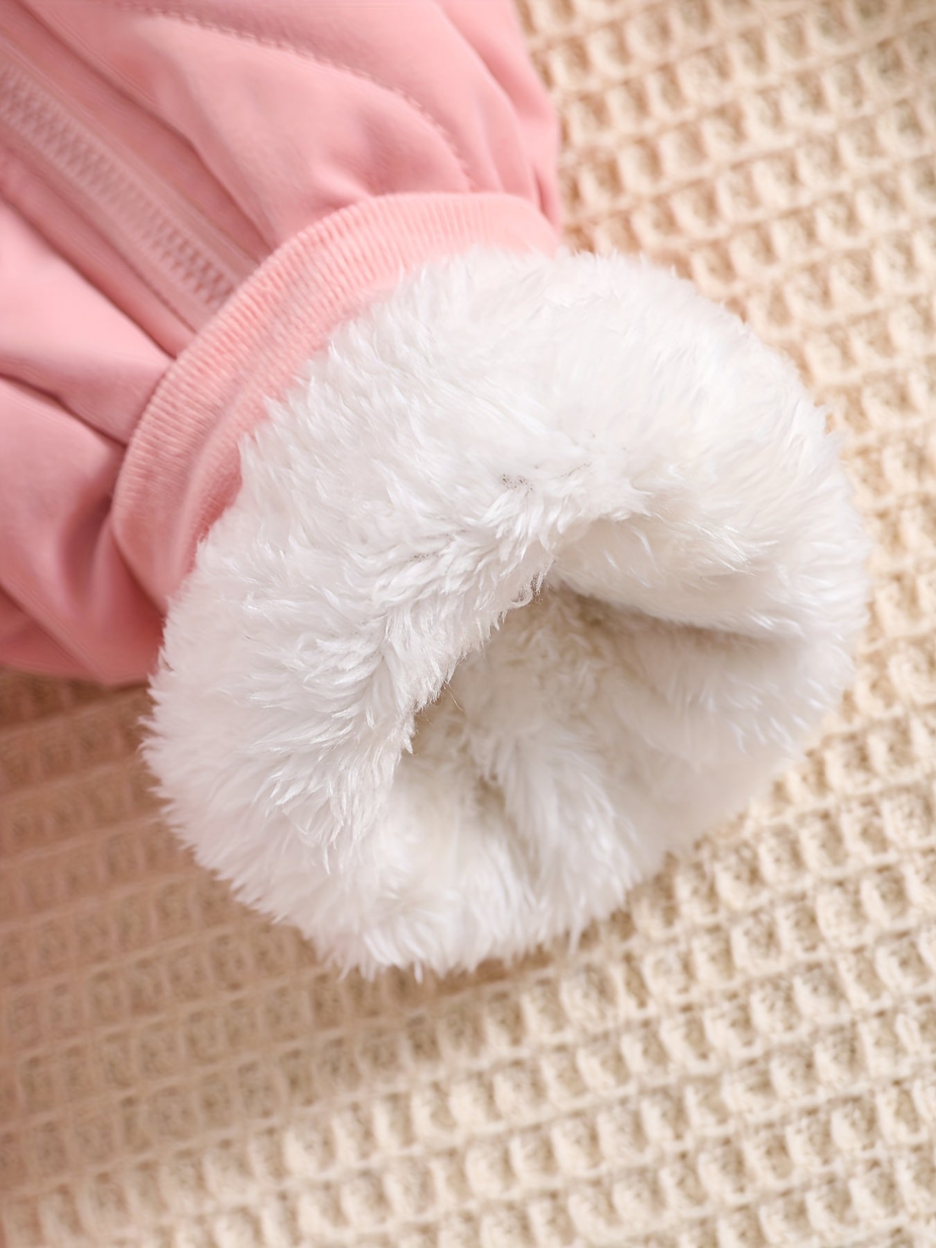 Baby Thickened Romper Autumn and Winter Outdoor Suit Newborn Set with Fleece Lining Zipper for 0-1 Year Old Youngsters' Clothes Christmas/Halloween/Thanksgiving Day, for Outdoor