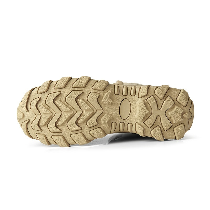 Men's Tactical Hiking Boots, Wear-resistant Non-slip Snow Boot, Winter Outdoor Camping Trekking Shoes