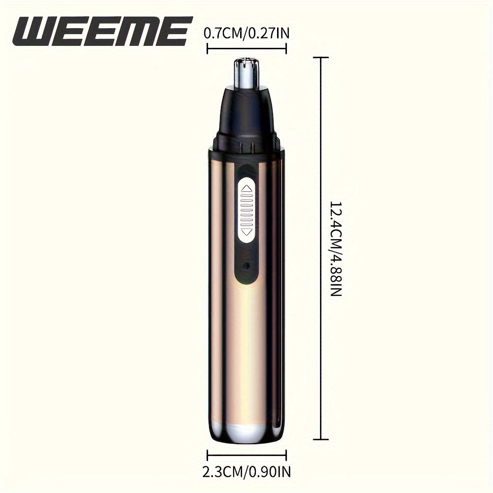 WEEME Electric Nose Hair Trimmer, USB Rechargeable Nose and Ear Hair Clipper, Unisex Nose Shaver, Eyebrow and Facial Hair Removal Device