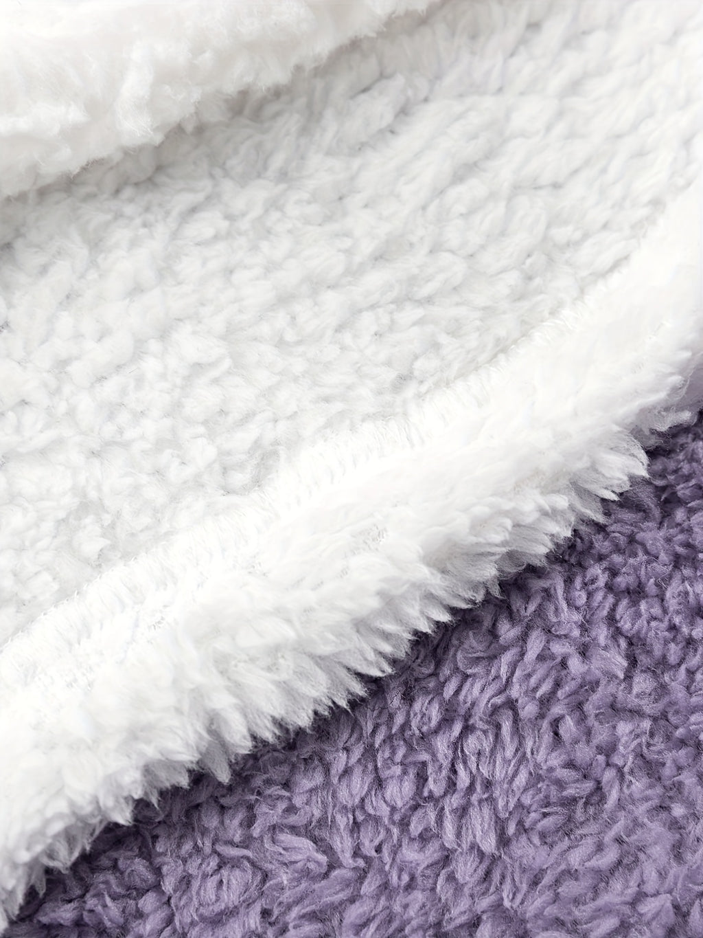 Warm Fuzzy Pajama Set, Long Sleeve Hooded Robe & Tank Top & Drawstring Shorts, Women's Sleepwear & Loungewear