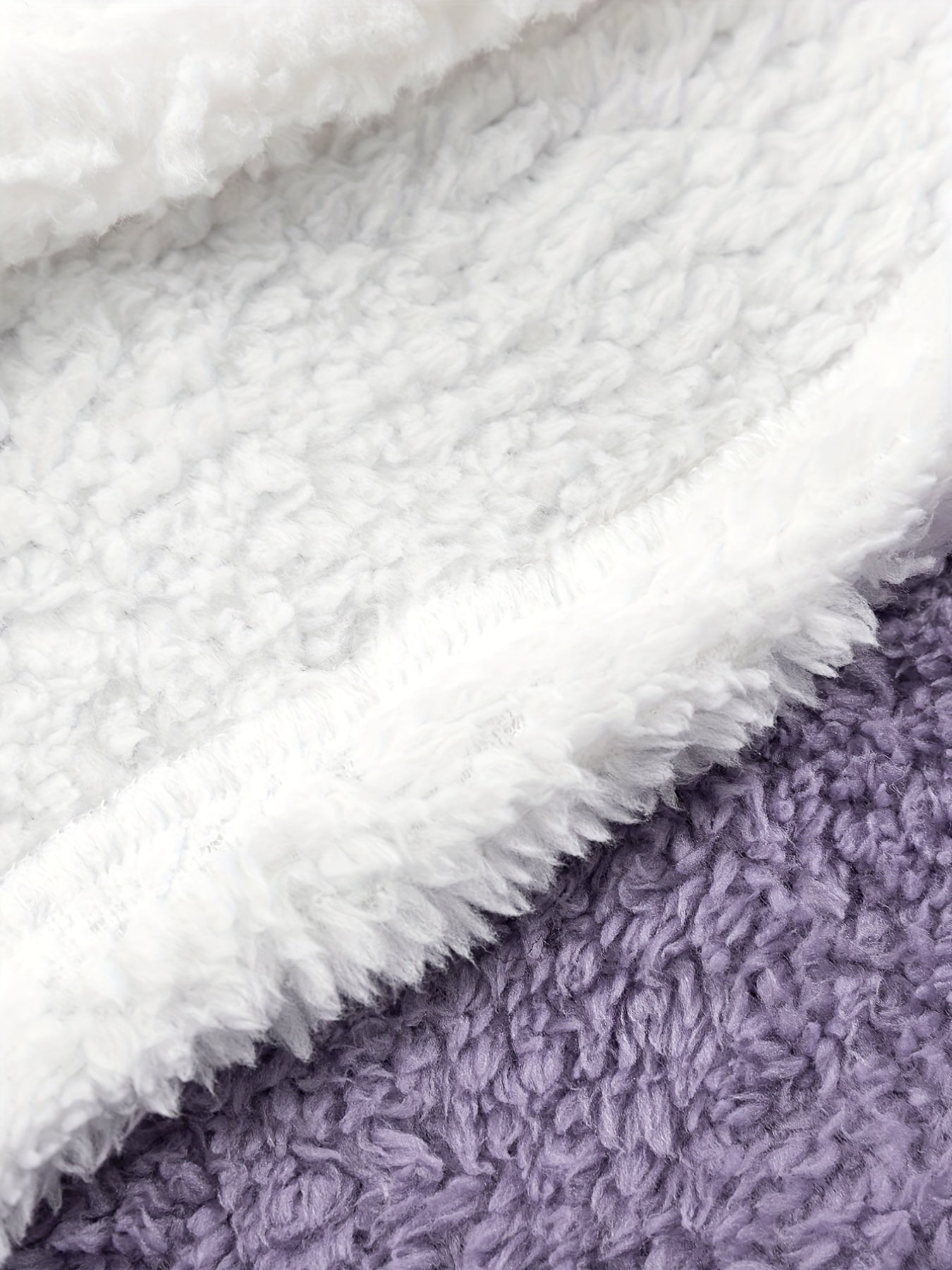 Warm Fuzzy Pajama Set, Long Sleeve Hooded Robe & Tank Top & Drawstring Shorts, Women's Sleepwear & Loungewear