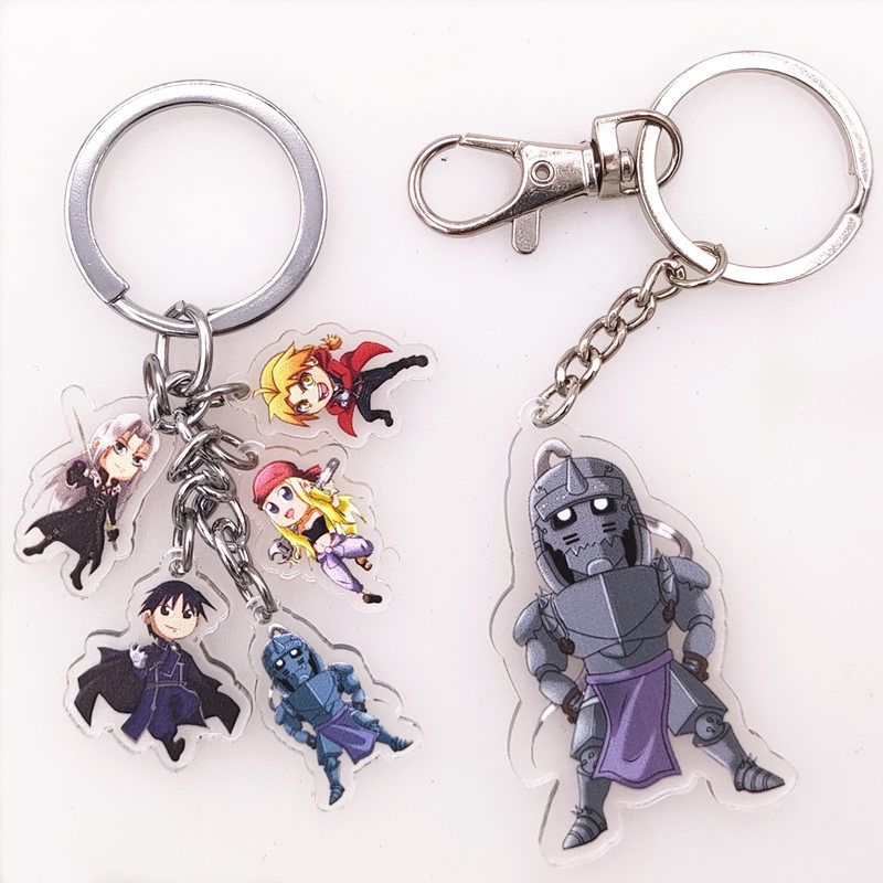 Double the Fun: Anime Figure Acrylic Keychains!