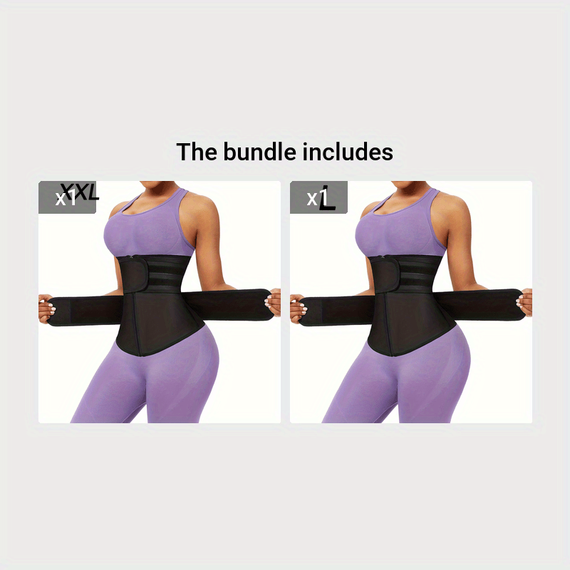 Premium Neoprene Waist Trainer & Sauna Sweat Belt - Zip-Up, Non-Slip for Enhanced Workout Sweating, Tummy Control & Back Support, Lightweight & Stretchy Fabric, Perfect Curve Design for Fitness & Wellness
