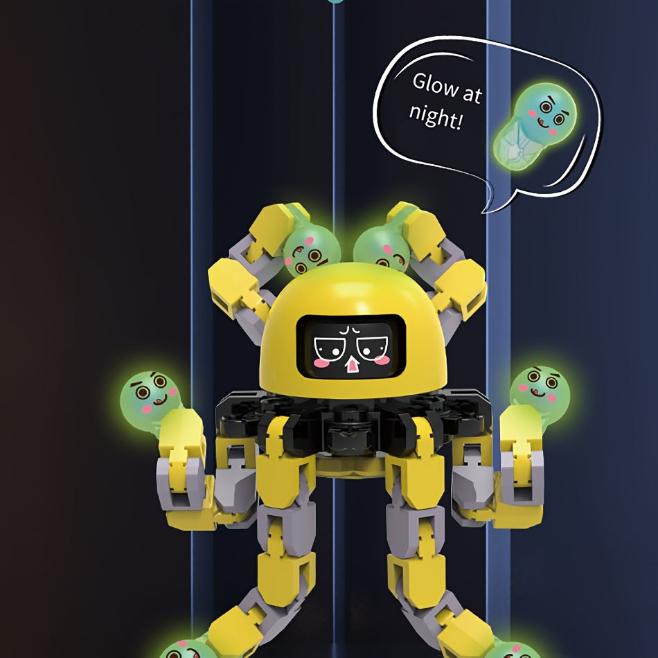 Mechanical Fidget Spinners with Strange Face Robot Gyro Toys Christmas Stocking Stuffers Gifts