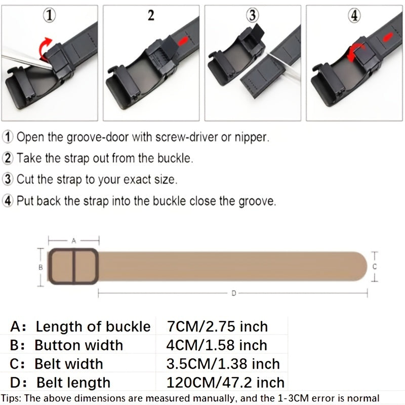 Men's casual imitation nylon outdoor anti-static fashion belt