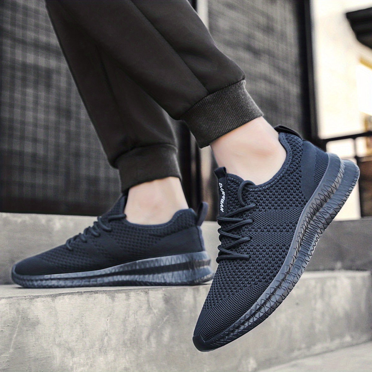 Men'S Outdoor Knitted Running Shoes