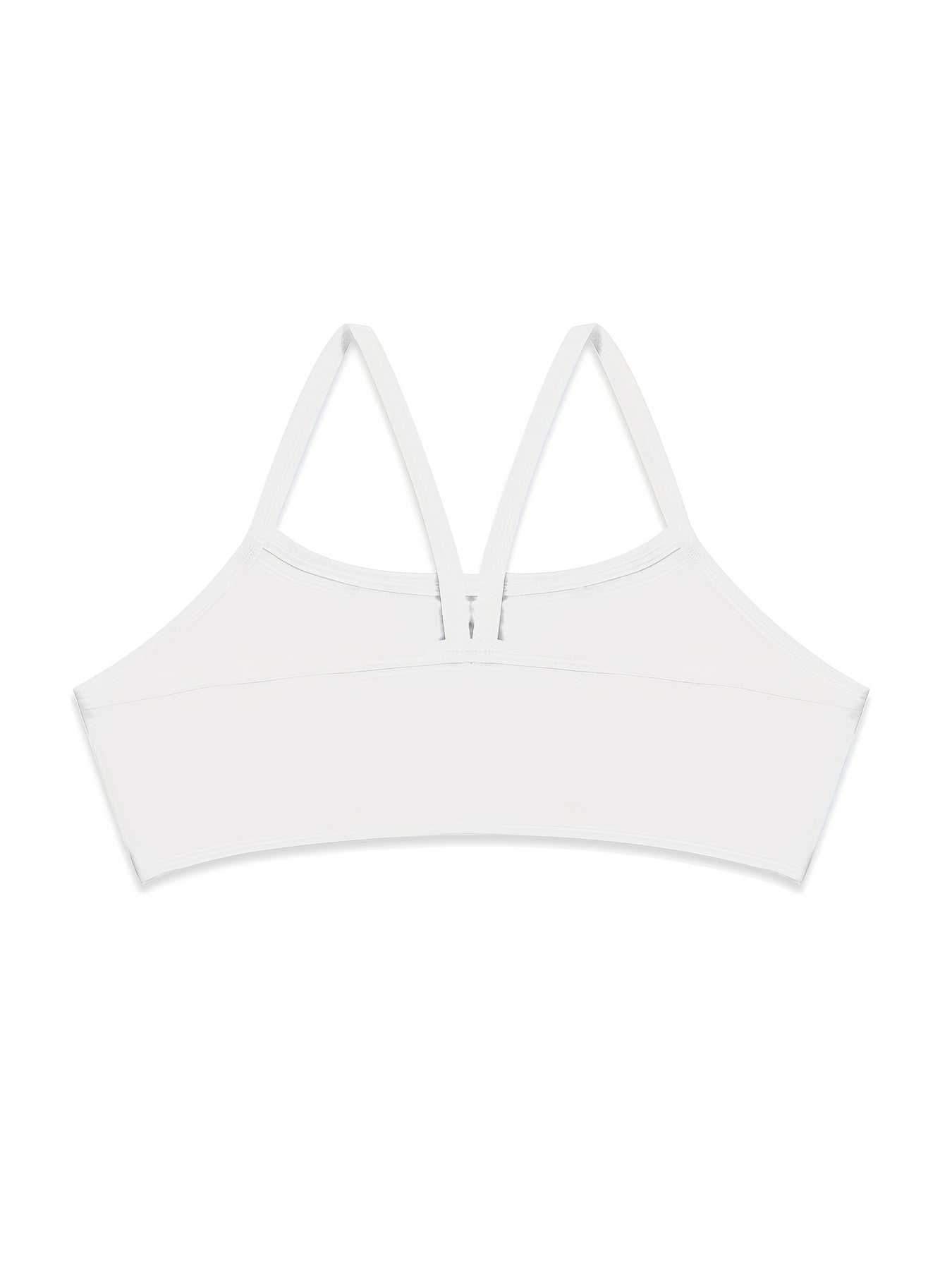Holiday Style 4pcs Girls Training Bras Stretchy Sports Bralette Sleeveless Crops Tank Tops Underwears For 6-14 Years Old Kids