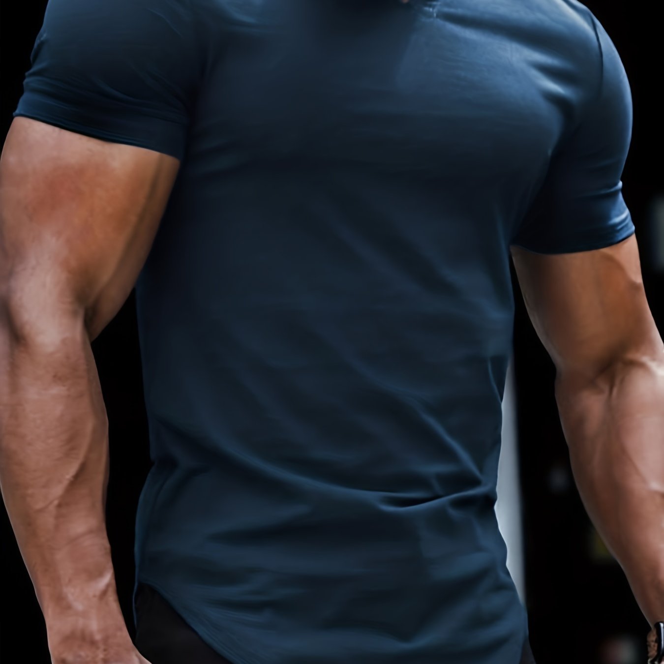 Summer-Ready Stylish Men’s V-Neck T-shirt - Comfortable, Breathable Fabric, Easy-Care & Durable