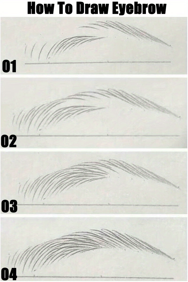 Ultra-Fine 0.008mm Waterproof Eyebrow Pen - Long-Lasting, Sweatproof, Smudge-Free Microblading Liquid Eyeliner with 2-in-1 Design for Precise, Natural-Looking Brows and Lashes - Professional, Easy-to-Use Makeup Essential