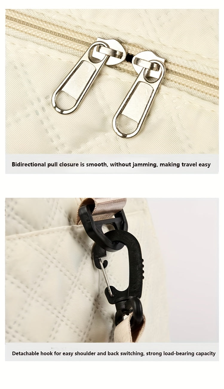 [Luxury Travel Bag] Extra Large Luxury Women's Gym Duffel Travel Bag | Multifunctional with Wet/Dry Separation, Convenient Side Pockets, and Independent Shoe Compartment - Lightweight Maternity Bag Storage Bag for Short Trip