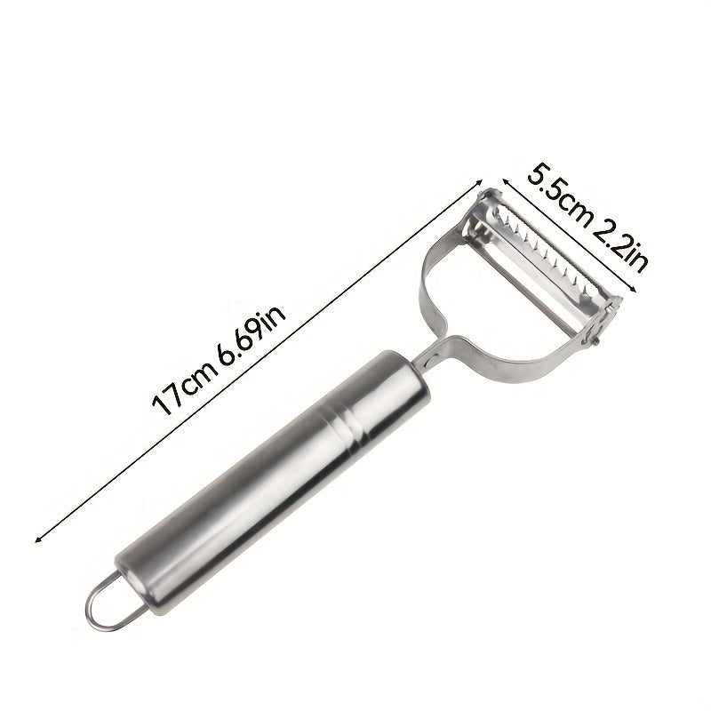 A Versatile Fruit And Potato Grater Made of Stainless Steel, Perfect for Dining And Unwinding, A Manual Kitchen Ideal for Restaurants.