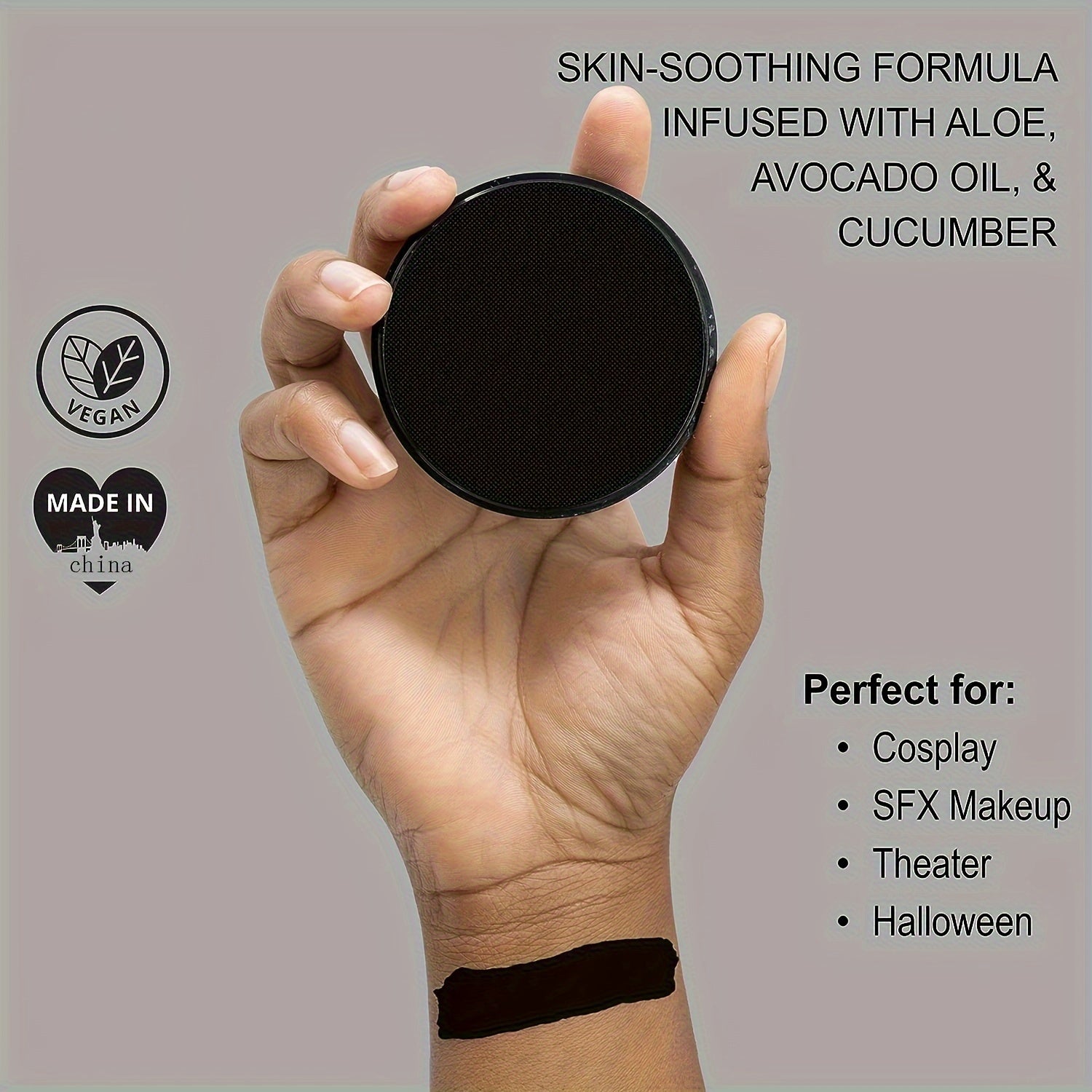 Perfect For Stage & Screen Performances, Face & Body Paint, Special Effects, Beauty, Cosplay & Halloween Makeup Water Activated Face Paint & Body Paint