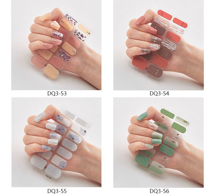 Full Nail Stickers, Elegant Full Wrap Nail Stickers, Self-adhesive Nail Decals For Women