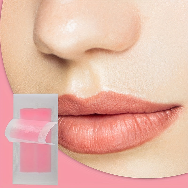 WAXKISS Green Aloe Vera Hair Removal Wax Strips Ready-To-Use Peel-Off Face Eyebrow Lip Mustache Cheek Wax Hair Removal Small Wax Strips Portable And Practical Painless And Fast Hair Removal Gentle And Non-Irritating 20 Small