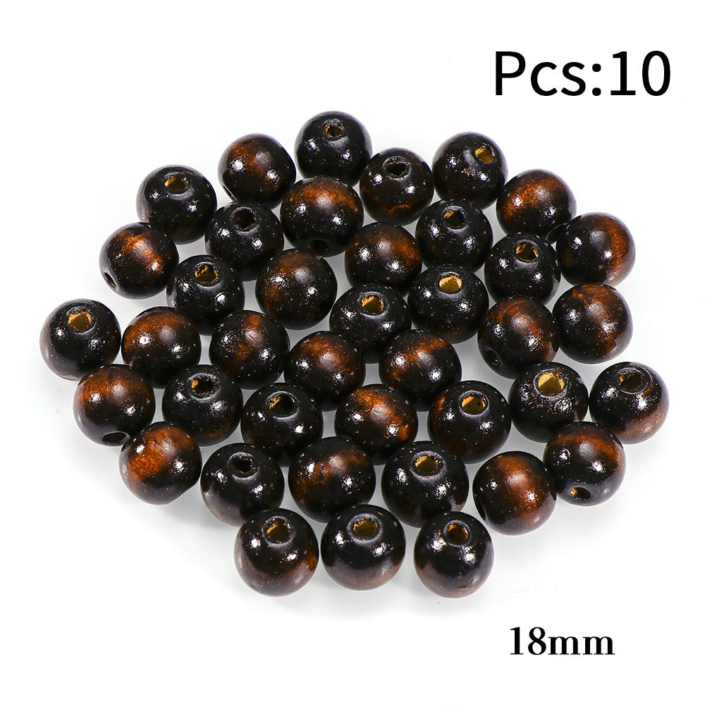 Wooden Beads DIY Jewelry Making Hand Craft Fine Jewelry 6 8 10 12 18 20MM