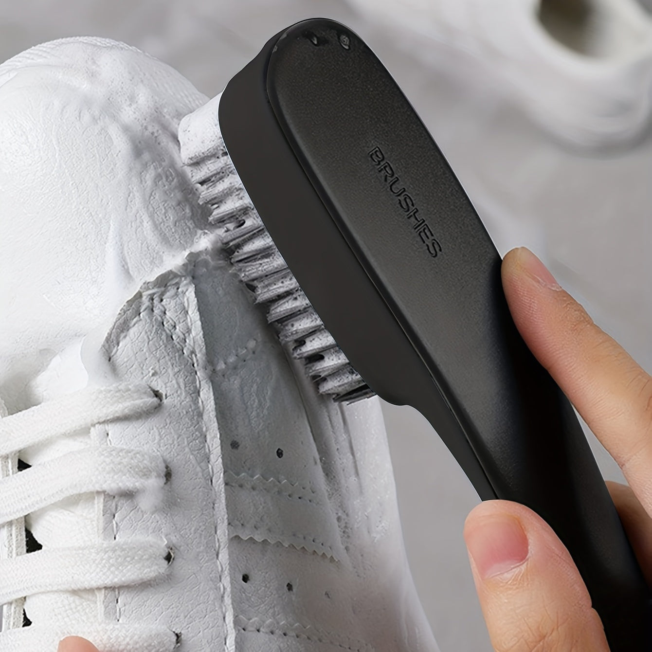 1PC Simple Shoe Cleaning Brush, Plastic Clothes Scrubbing Brush, Household Cleaning Tools