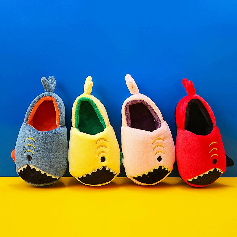 Boys' Dinosaur Slippers with Plush TPR Sole & Alligator/Crocodile Teeth - Warm Winter Indoor/Outdoor, Green & White Low-Top Easy Slip-On for, Cute Dino Footwear for Bedtime & Play