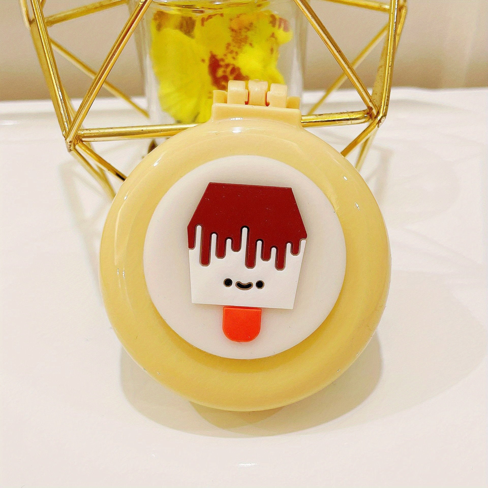 1pc Portable Folding Comb with Makeup Mirror - Air Cushion Massage Hair Brush for Normal Hair - Travel Pocket Mini Hair Brush Essentials for Women