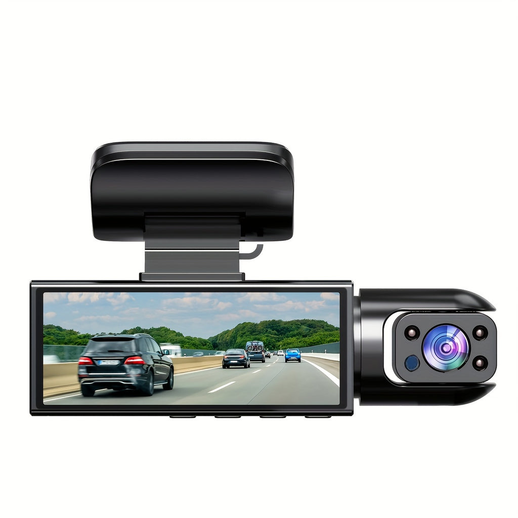 1080P Dual Camera Dash Cam For Cars With IR Night Vision, Loop Recording, And Wide Angle Lens, 8.03cm IPS Screen
