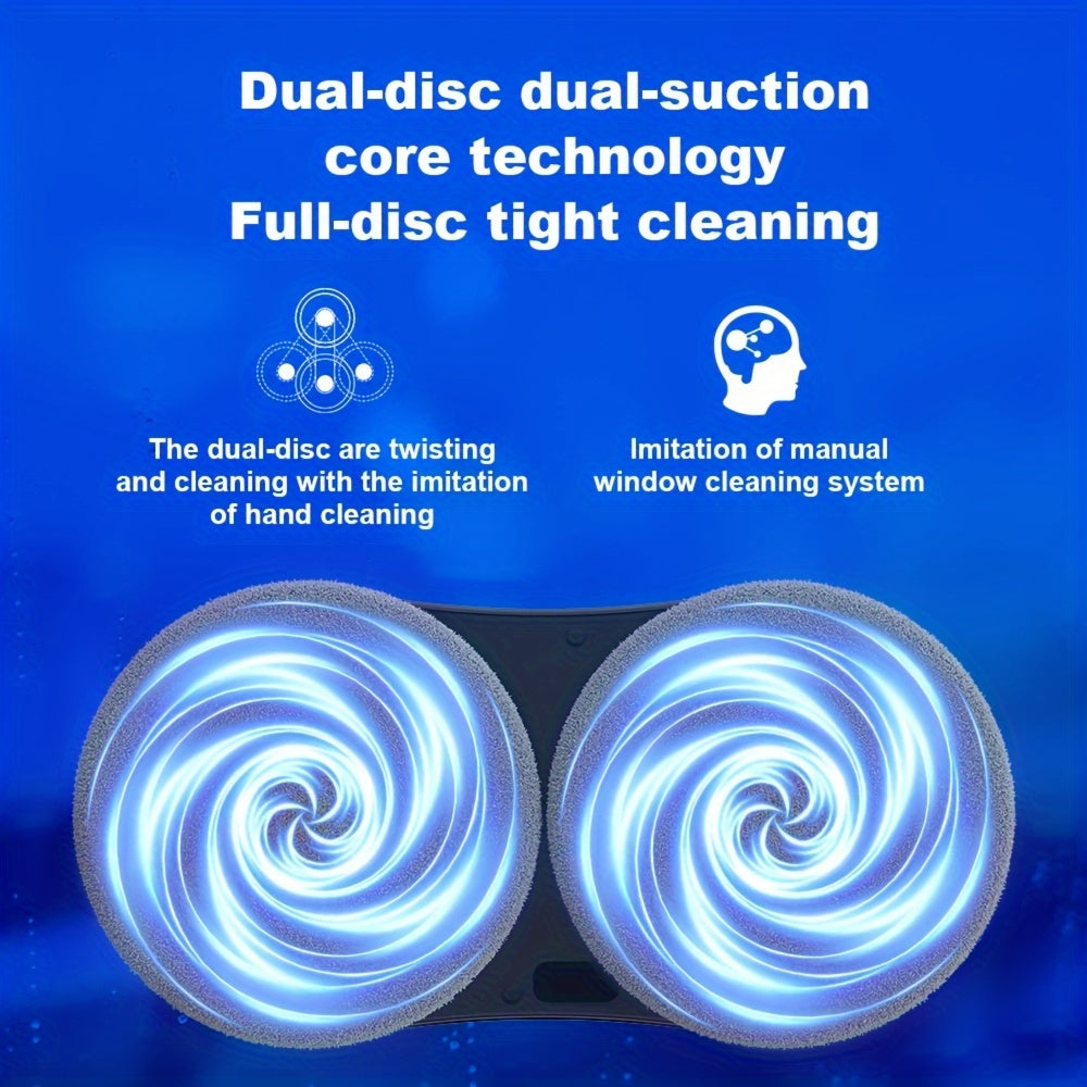 Robot Window Cleaner Liectroux YW810, 2-Way Water Spray, Ultra-thin, Robot Vacuum Cleaner For Windows, Home Electric Glass Washer & Wiper, Dry & Wet Mopping, AI Route, Brushless Motor, APP & Remote Control, Quadruple Security