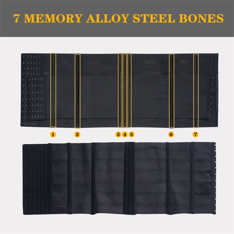 1pc Breathable Polyester Waist Cincher for Women - Medium Control Posture Improvement Shapewear with Adjustable Closure, Knit Fabric Weave, Hand Washable - 1pc