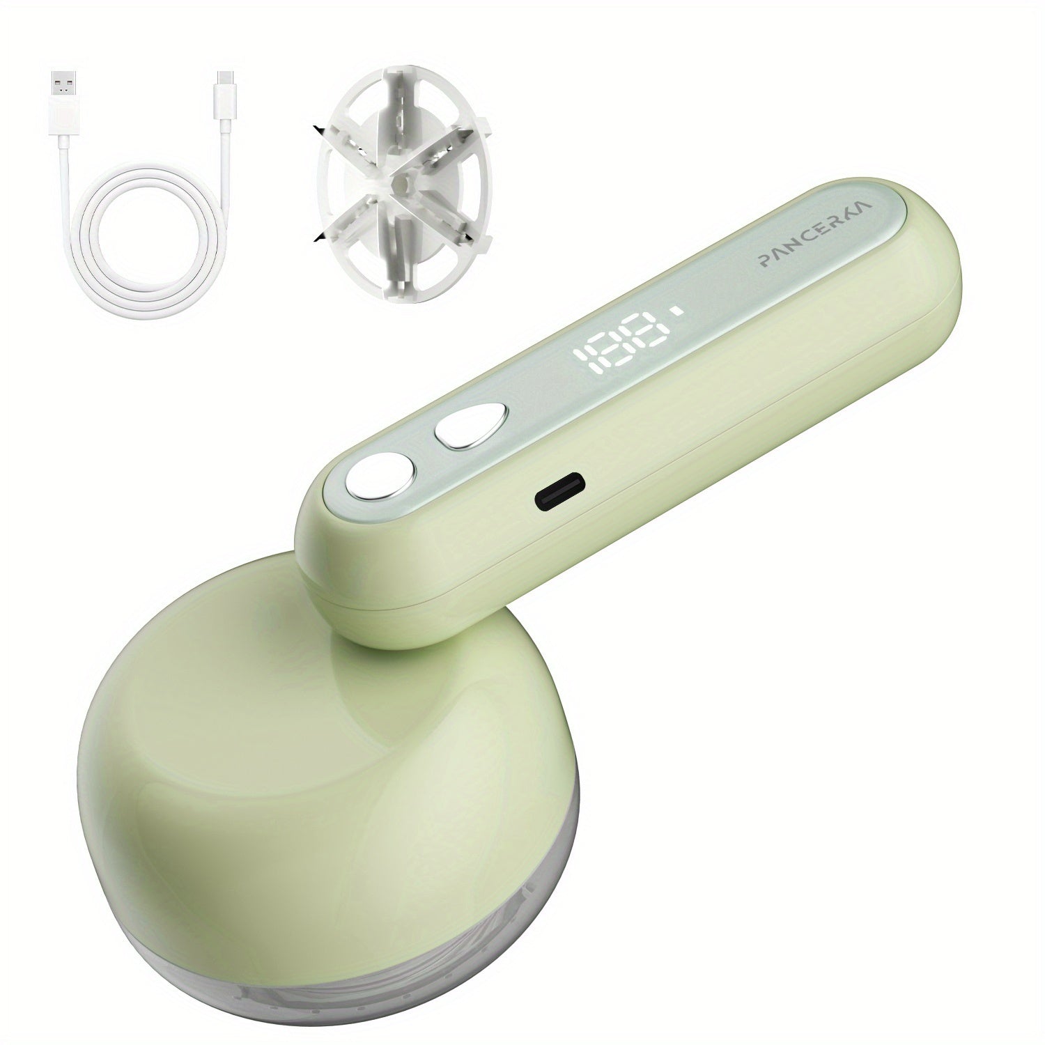 Portable Rechargeable Lint Eraser with Cleaning Brush, Effective Fabric Scraper for Furniture and Carpets, Removes Lint Balls, USB Rechargeable Electric Lint Eraser, Portable Clothing Shaver for Sweaters, Blankets, Carpets an