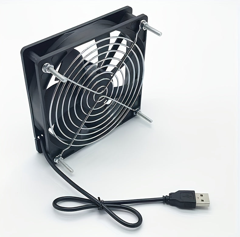 USB Case Fan Router Top Box Cooling Fan 12cm Mute 8CM Cooling Fan 5V Computer Fan