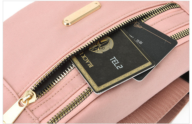 Waist Bags belt bag Women Oxford Leisure Color Hip Bum Bag Shoulder Crossbody Chest Bags Handbags All-match Messenger Belt Bag